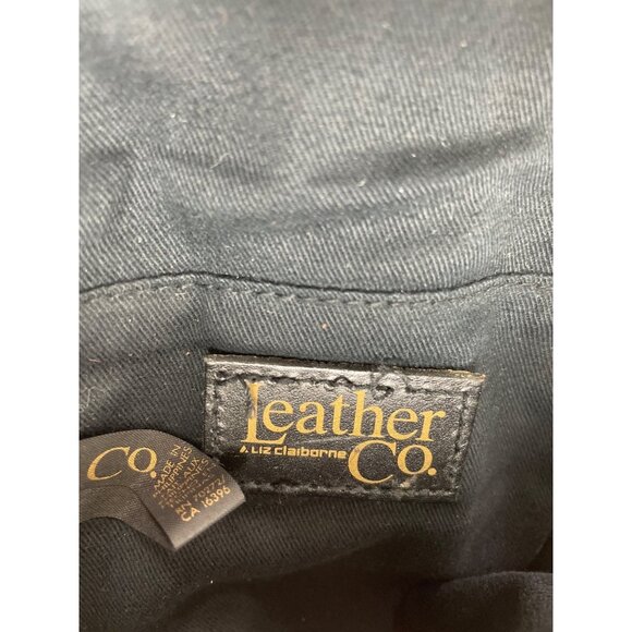 Vintage Liz Claiborne Brown Leather Crossbody Bag Buckle & Adjustable Strap - Picture 11 of 16